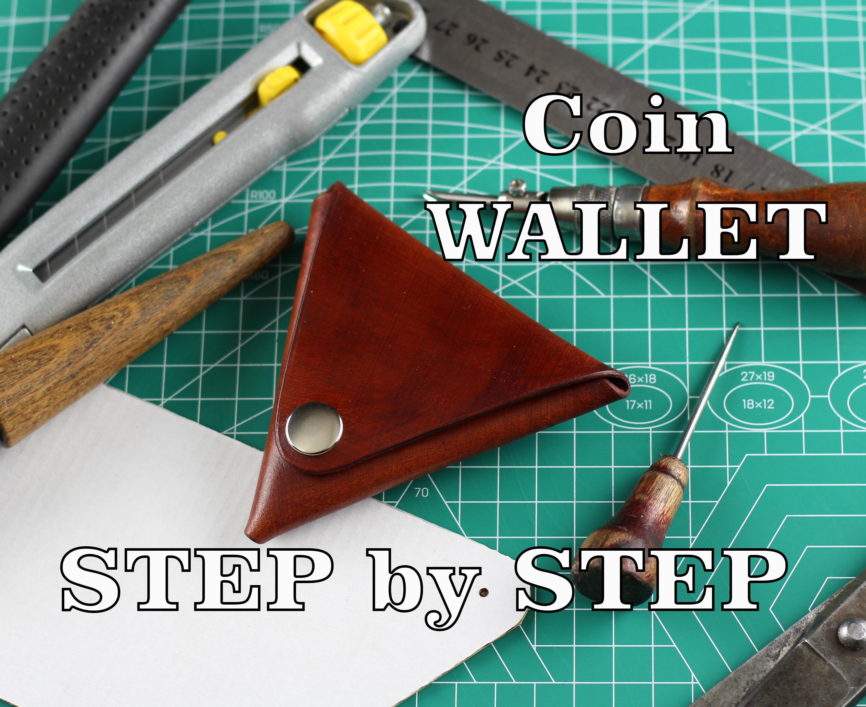 Crafting Leather Coin Wallet | DIY Leatherworking Tutorial