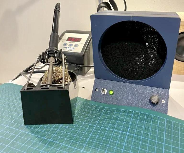 DIY 3D Printed Solder Fume Extractor and Filter