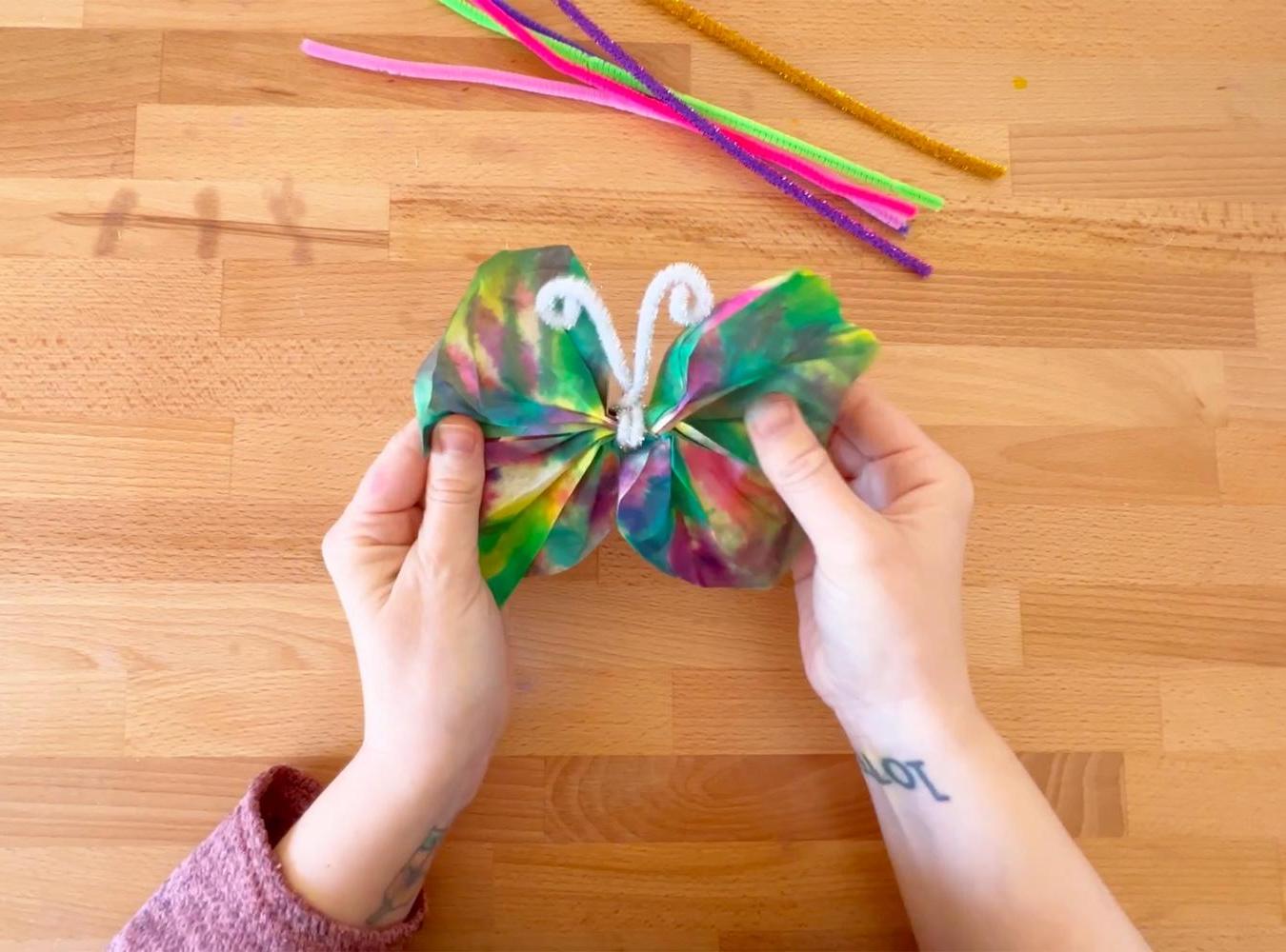 Tie-Dye Paper Butterfly