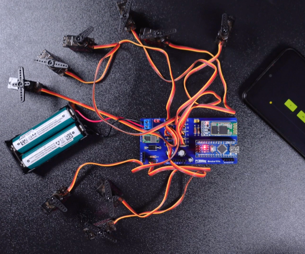 Explore Using a Customized Arduino Nano-based Board to Wirelessly Control Up to 9 Servo Motors Via Bluetooth