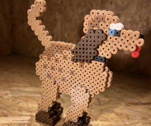 From 2d to 3d - How to Make 3D Dog With Hama Beads