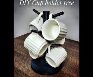 DIY Cup Holder Tree for the Kitchen