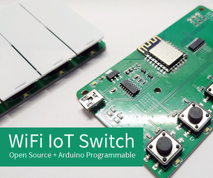 Customizable 5 Buttons WiFi Smart Home Switch (Arduino Compatible + Open Source!)