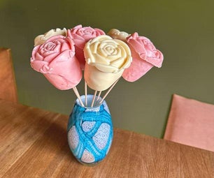 Homemade Chocolate & Marshmallow Roses