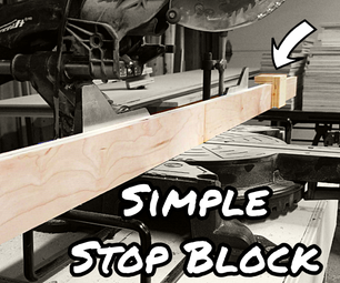 Simple Stop Block System for Miter Saws