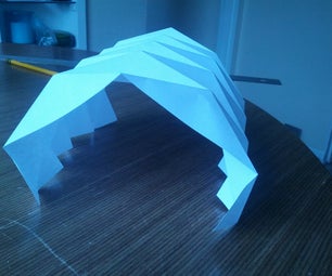 Paper Folded Barrel Structure
