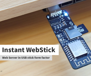 WebStick - Instant ESP8266 Web Server / NAS in USB Stick Form Factor