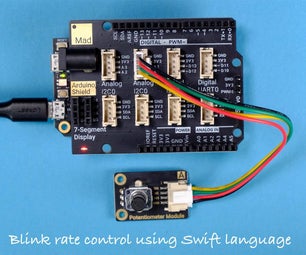 Change the LED Blink Rate Using Swift Language