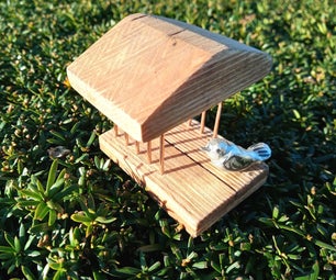 Bird and House Made From Scraps (also Exploring New Techniques)