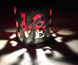 Pop LOVE Lamp With Gas Bottle