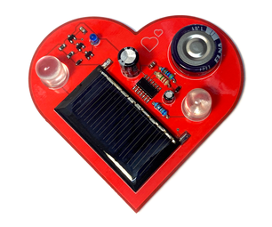 BEAM Solar Powered Pummer (Heart Shaped PCB)