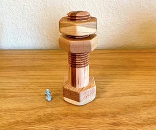 Large Wooden Nuts and Bolts