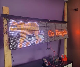 Inexpensive and Scalable Digital Sign Using NeoMatrix LEDs