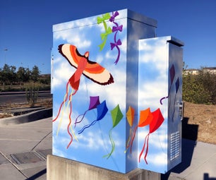 Painted Utility Box Public Art/Mural