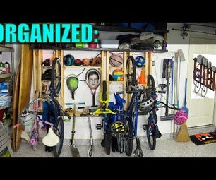 Garage Wall Storage Rack for Multiple Bikes, Scooters, and Assorted Items