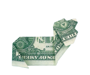 Money Origami Dog Tutorial