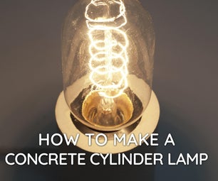 Concrete Cylinder Lamp