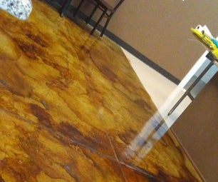 Acetone Dye & Epoxy Floor