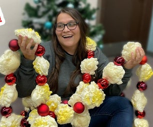 Faux Popcorn and Cranberry Garland