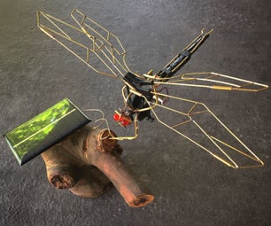 Flapping Dragonfly BEAM Robot From a Broken RC Toy