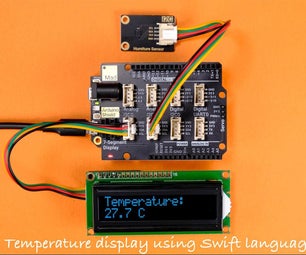 Display the Temperature on LCD Using Swift Language