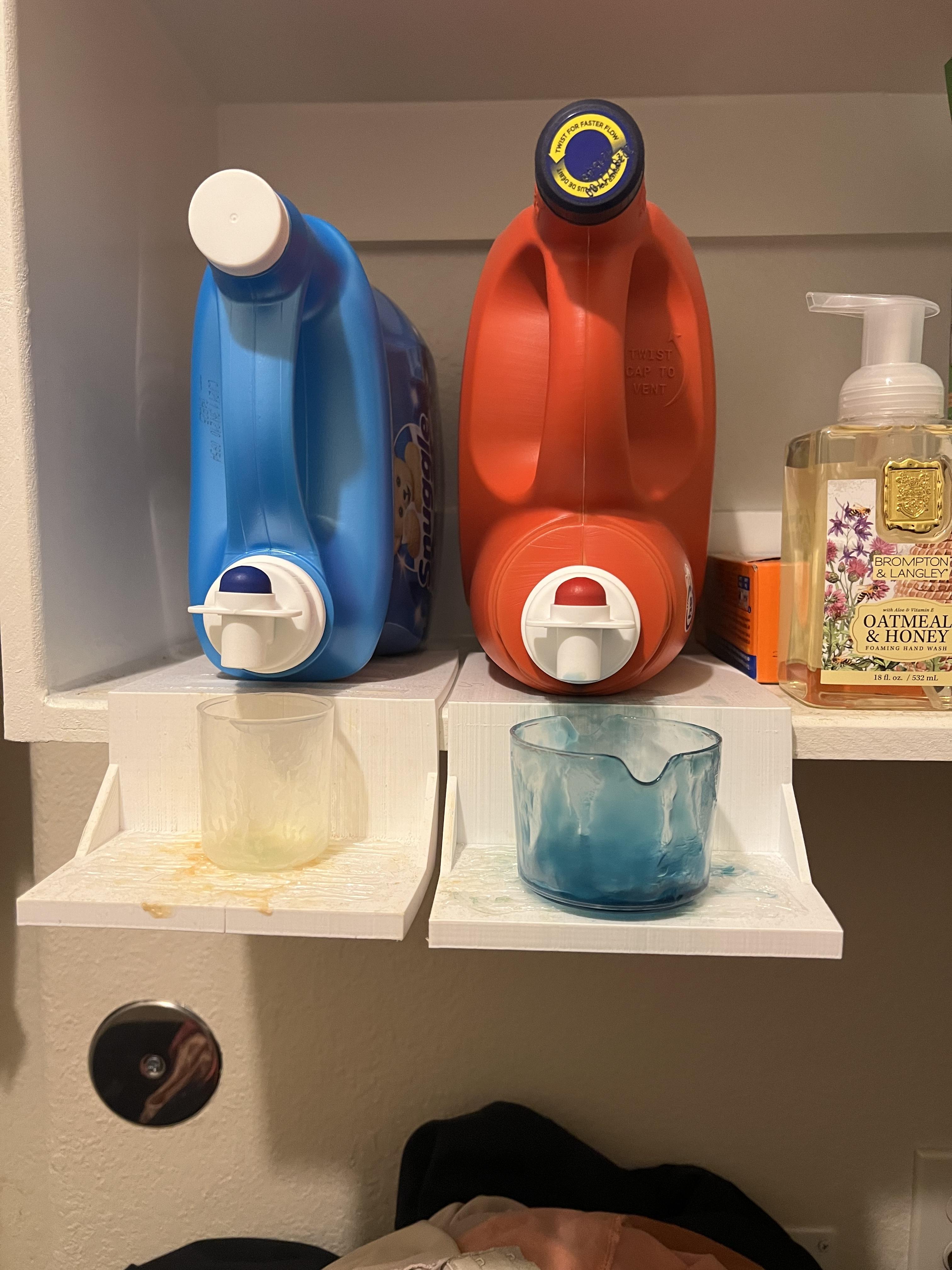 Laundry Detergent Cup Drip Shelf
