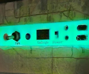 Glow in the Dark, Low Voltage Monitoring Station With USB and Fan