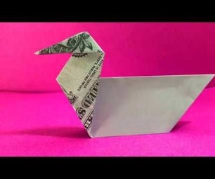 Origami Dollar Bill Duck
