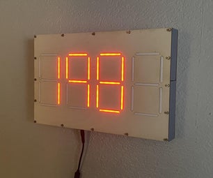 SubscriberBoard - a Home Assistant-connected Oversized 7-segment Display