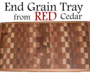 Red Cedar End Grain Tray