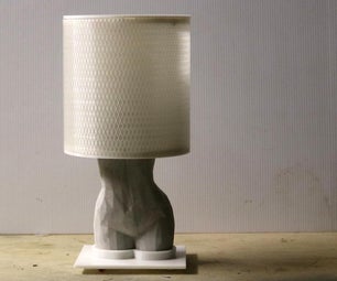 Cement and Neopixel Lamp