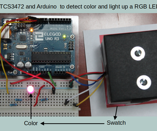 TCS3472 RGB Light Color Sensor With Arduino