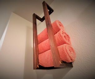 DIY Wood Towel Holder