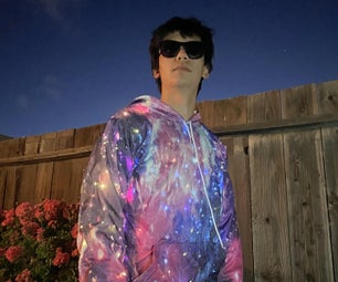 Fiber Optic Galaxy Hoodie With 8 Patterns