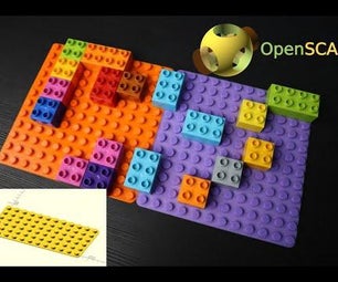  Design With OpenSCAD Linear and Circular Pattern: Lego Duplo Build Plate