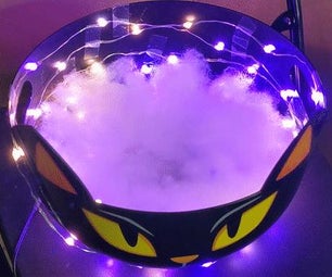 Glowing LED Halloween Candy Bowl