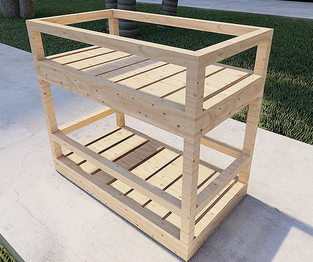 #DIY How to Build a Wooden Utility Cart