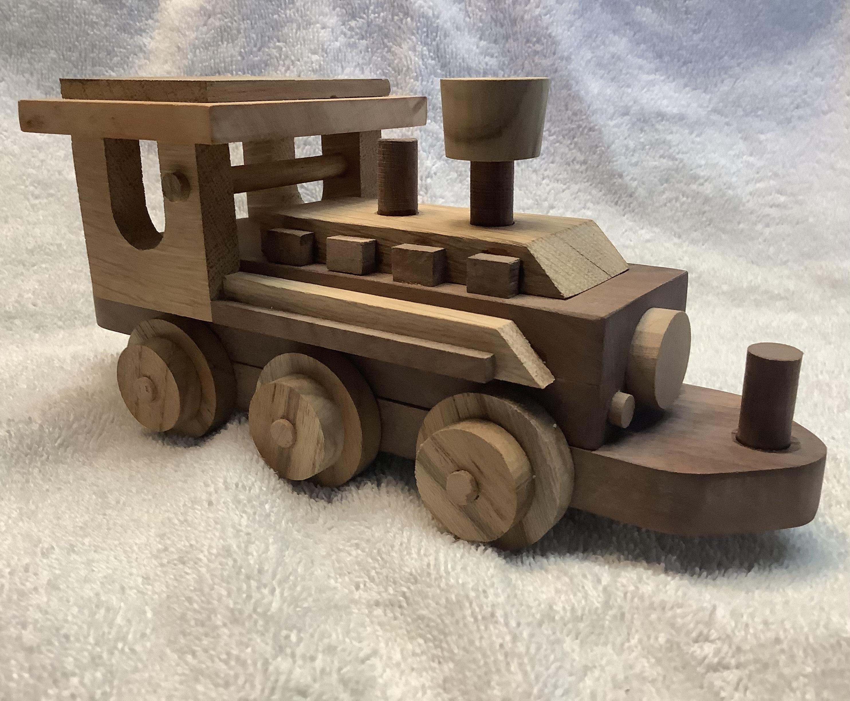 Miniature Wooden Train - 7 Car Set