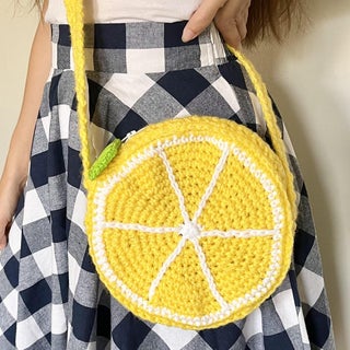 Lemon Crochet Purse