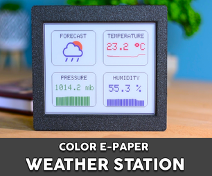 Arduino ESP32 Color E-Paper Weather Station