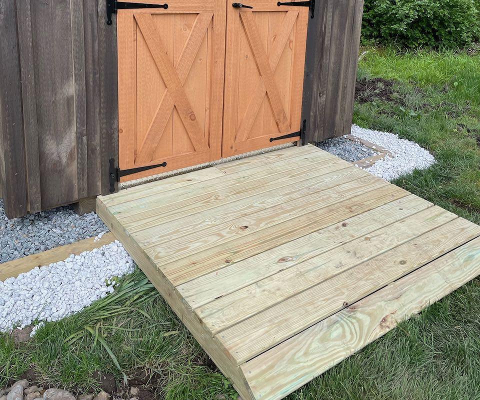 Ramp for Outdoor Shed