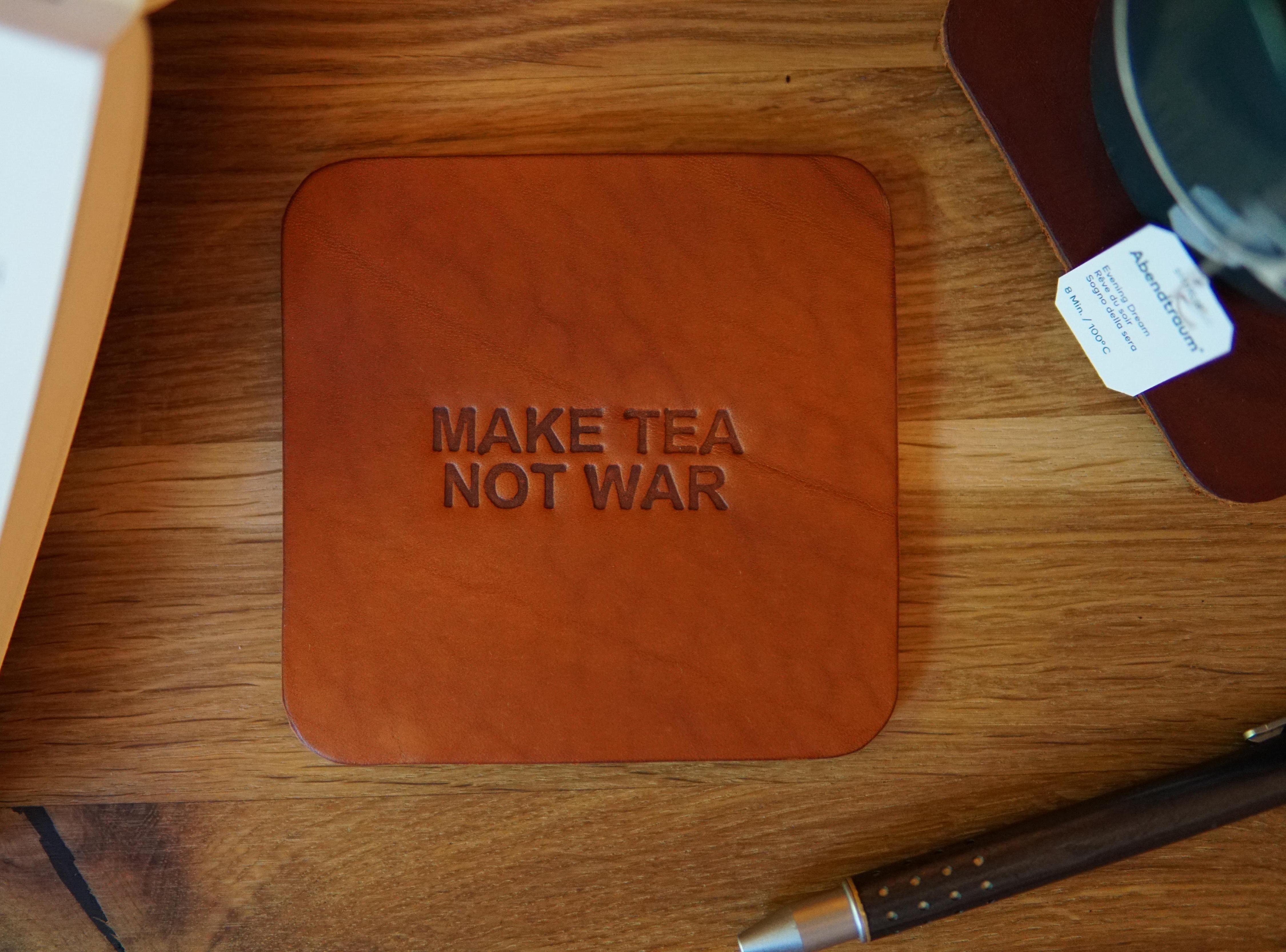 Simple Personalized Leather Coaster