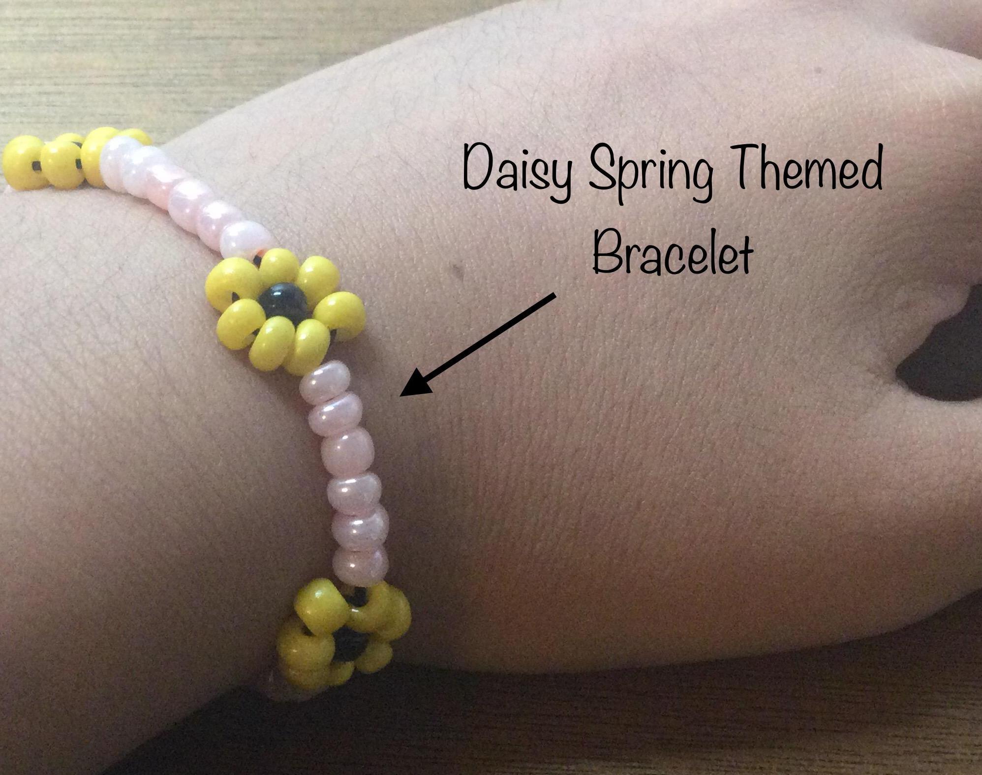 Daisy Spring Themed Bracelet
