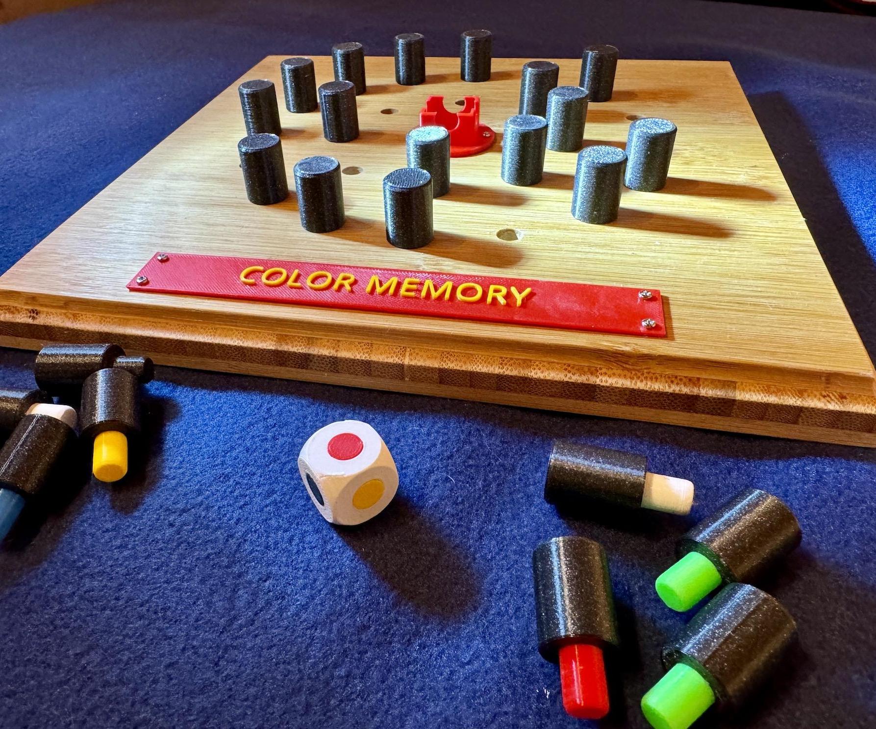 Color Memory - Family Game - Woodwork - 3D Printing