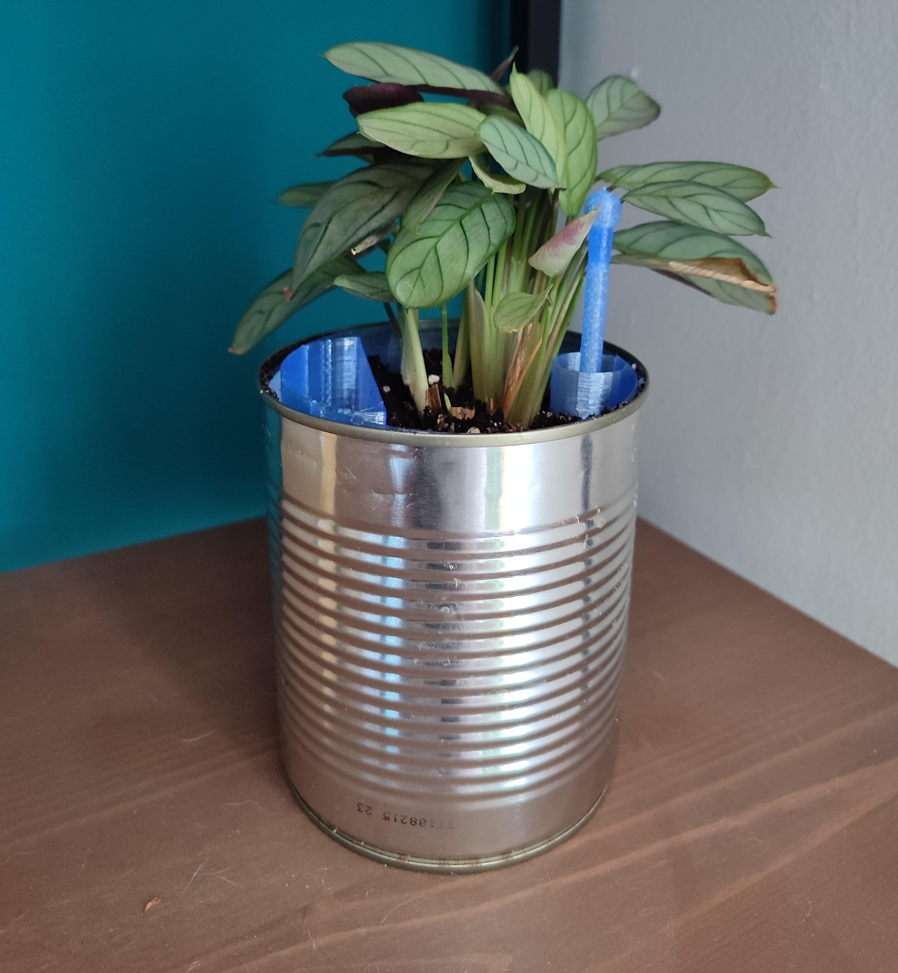 Self-Watering Pot With Water Level Indicator (With a Food Can)