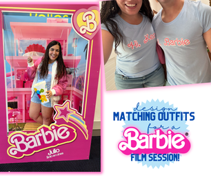 Design Your Matching Outfits for a Barbie Film Session!