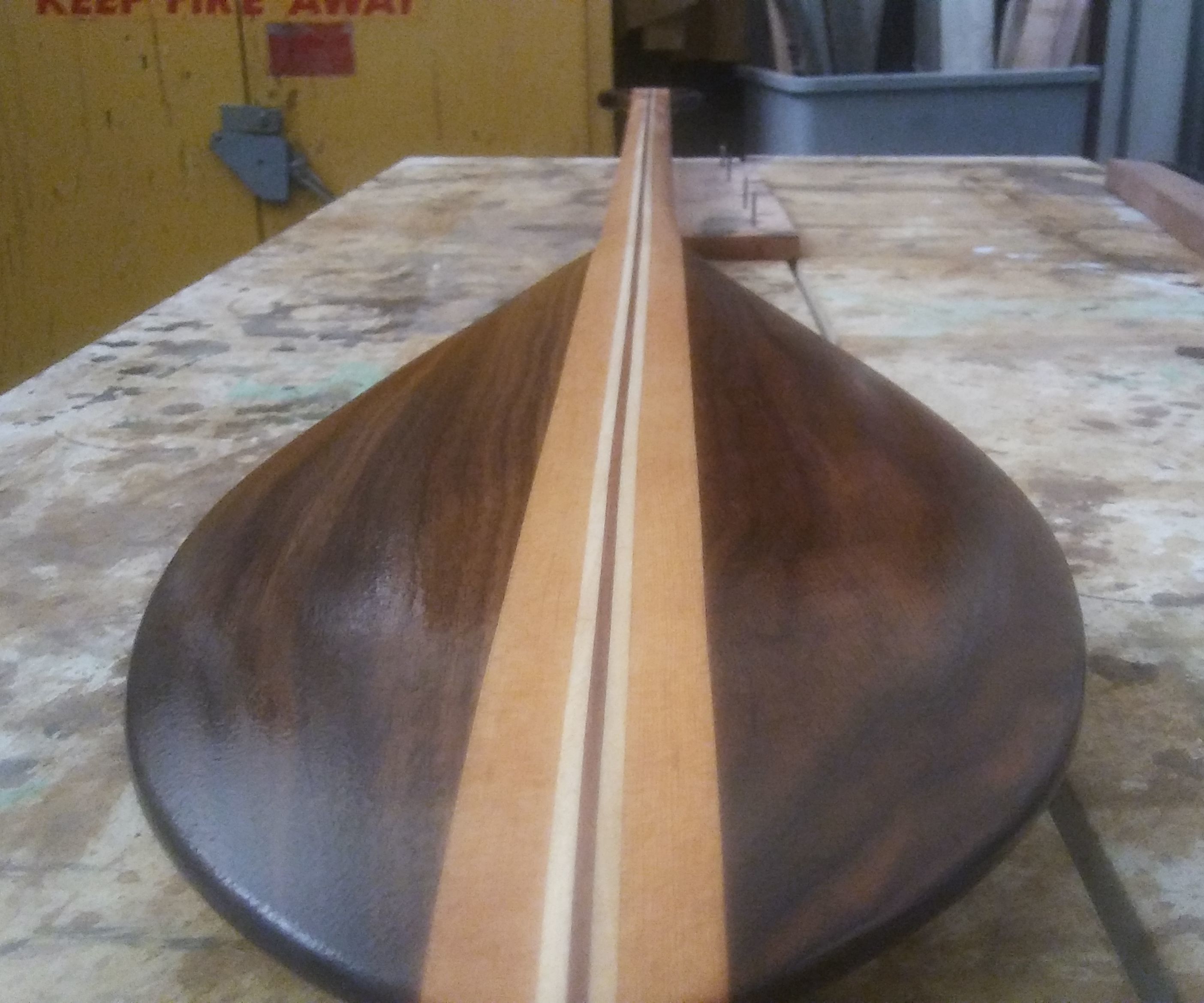 Hard Wood Canoe Paddle 