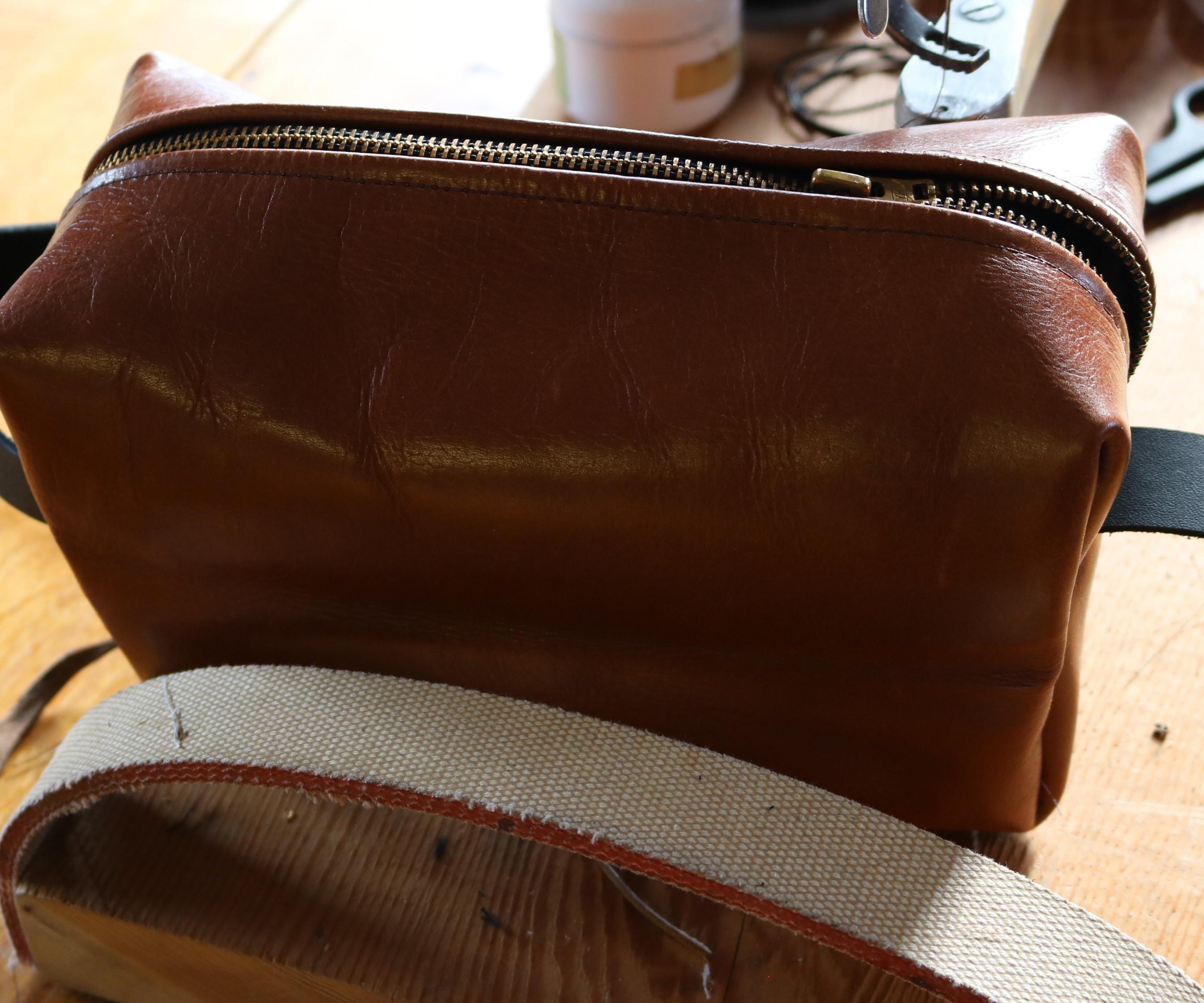 How to Make a Leather Dopp Kit