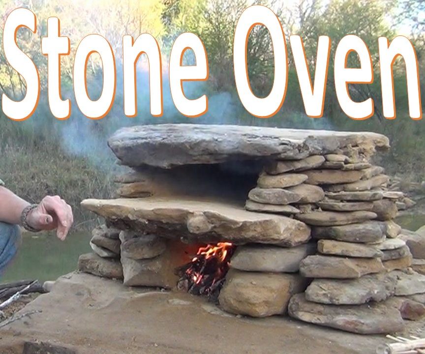 Stone Oven -How to Build / Use Primitive Cooking Technology-