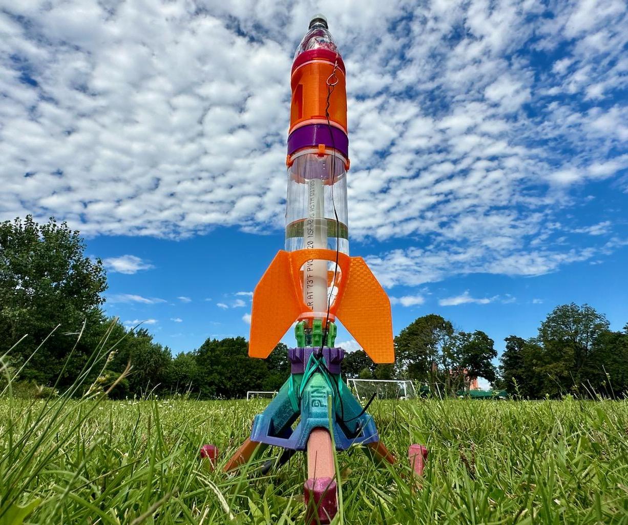 Simple 3D-Printed Water Rocket Launcher